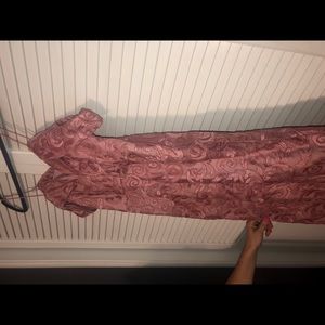 custom made pink lace gown